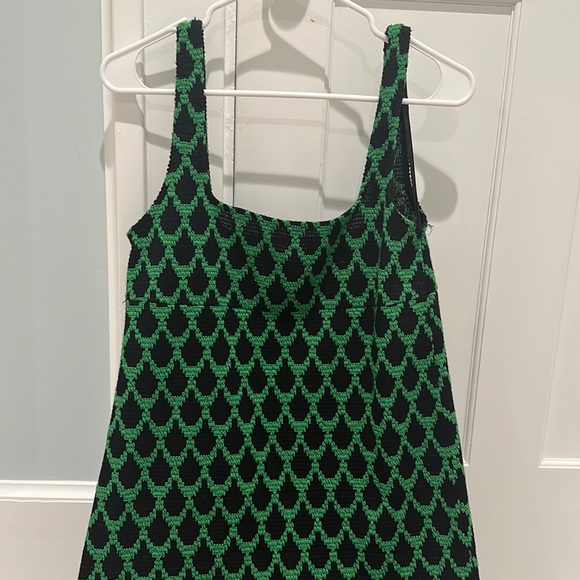 Zara green and black mini dress - Picture 1 of 1